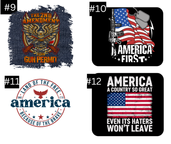 Patriotic Designs T-shirts - Image 4