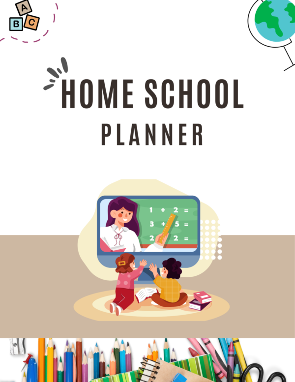 Digital Home School Planner 2025