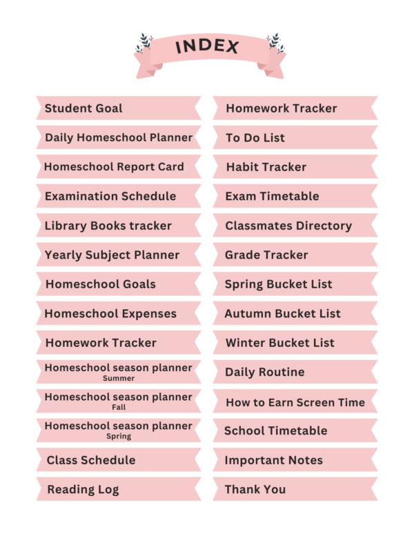 Digital Home School Planner 2025 - Image 3