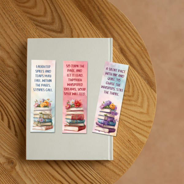 Poems Bookmarks set of 3